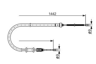 BOSCH ΝΤΙΖΑ ΧΕΙΡΟΦΡΕΝΟΥ RENAULT BOSCH 1 987 477 635