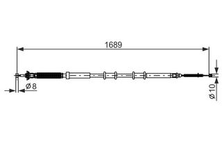 BOSCH ΝΤΙΖΑ ΧΕΙΡΟΦΡΕΝΟΥ FIAT BOSCH 1 987 477 975