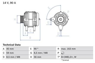 BOSCH BX ΔΥΝΑΜΟ VAG BOSCH 0 986 040 940