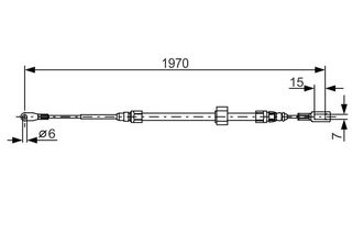 BOSCH ΝΤΙΖΑ ΧΕΙΡΟΦΡΕΝΟΥ MERCEDES BOSCH 1 987 482 131