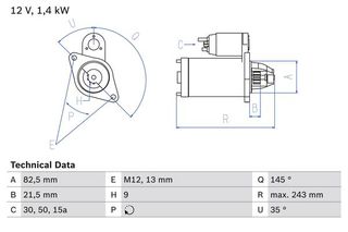 BOSCH BX ΜΙΖΑ VAG BOSCH 0 986 018 190