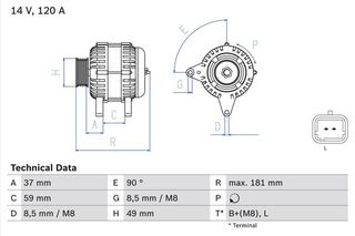 BOSCH BX ΔΥΝΑΜΟ RENAULT BOSCH 0 986 045 101