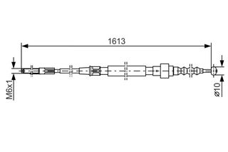 BOSCH ΝΤΙΖΑ ΧΕΙΡΟΦΡΕΝΟΥ VAG BOSCH 1 987 477 162
