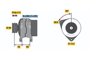 BOSCH BX ΔΥΝΑΜΟ VAG BOSCH 0986041200