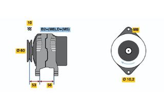 BOSCH BX ΔΥΝΑΜΟ OPEL BOSCH 0986041270