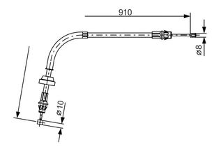 BOSCH ΝΤΙΖΑ ΧΕΙΡΟΦΡΕΝΟΥ FORD BOSCH 1 987 477 190