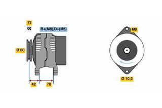 BOSCH ΔΥΝΑΜΟ BOSCH 0123310051