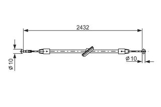 BOSCH ΝΤΙΖΑ ΧΕΙΡΟΦΡΕΝΟΥ BOSCH 1 987 477 198
