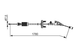 BOSCH ΝΤΙΖΑ ΧΕΙΡΟΦΡΕΝΟΥ BOSCH 1 987 482 796