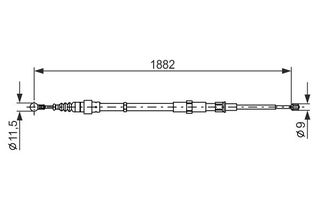 BOSCH ΝΤΙΖΑ ΧΕΙΡΟΦΡΕΝΟΥ BOSCH 1 987 482 193