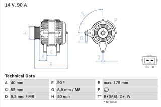 BOSCH BX ΔΥΝΑΜΟ VAG BOSCH 0 986 038 370