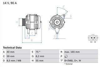 BOSCH BX ΔΥΝΑΜΟ VAG BOSCH 0 986 038 380