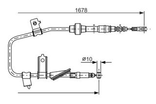BOSCH ΝΤΙΖΑ ΧΕΙΡΟΦΡΕΝΟΥ ROVER BOSCH 1 987 477 736