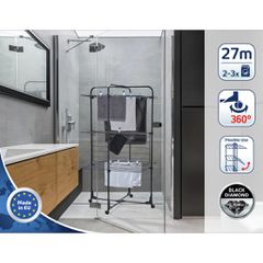 Leifheit Απλώστρα Ρούχων Classic Tower Μαύρη 270