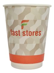 FAST STORES χάρτινα ποτήρια καφέ, 16oz, χωρίς καπάκι, 20τμχ