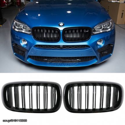 ΚΑΡΔΙΕΣ Grills BMW X5 F15 X6 F16 2013-2018 M Sport Design Piano Black 