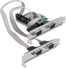 DeLock κάρτα επέκτασης Pcie σε 4x RS-232 115.2KBps - (90410)