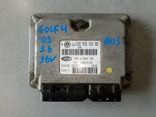 VW GOLF 4 '00 1.6 16V (5Θ) ΕΓΚΕΦΑΛΟΣ MAGNETI MARELLI 036 906 034 BB (ΑΠΟ ΚΙΝΗΤΗΡΑ AUS)