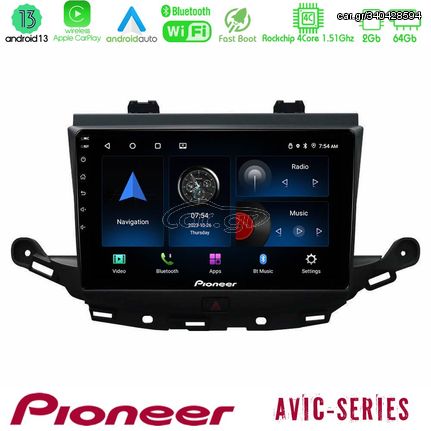 Pioneer AVIC 4Core Android13 2+64GB Opel Astra K 2015-2019 Navigation Multimedia Tablet 9″