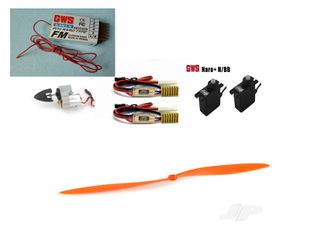 Ηλεκτρικά-Ηλεκτρονικά 2015 GWS Geared motor+2 Speed controlls+40Mhz Fm Receiver  (H)