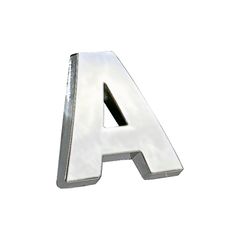 Αυτοκόλλητο Γράμμα Χρωμίου 3D "A" 2.7x2.5cm 1 Τεμάχιο - 00007