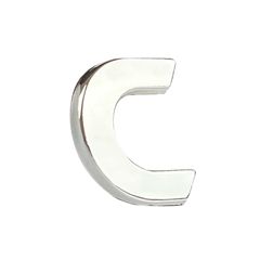 Αυτοκόλλητο Γράμμα Χρωμίου 3D "C" 2.7x2.5cm 1 Τεμάχιο - 00013