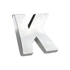 Αυτοκόλλητο Γράμμα Χρωμίου 3D "K" 2.7x2.5cm 1 Τεμάχιο - 00020