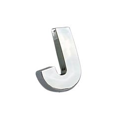Αυτοκόλλητο Γράμμα Χρωμίου 3D "J" 2.7x2.5cm 1 Τεμάχιο - 00019