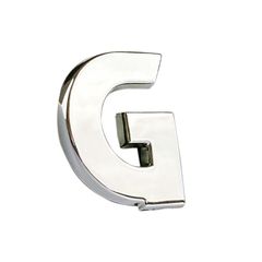 Αυτοκόλλητο Γράμμα Χρωμίου 3D "G" 2.7x2.5cm 1 Τεμάχιο - 00017