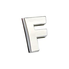 Αυτοκόλλητο Γράμμα Χρωμίου 3D "F" 2.7x2.5cm 1 Τεμάχιο - 00016