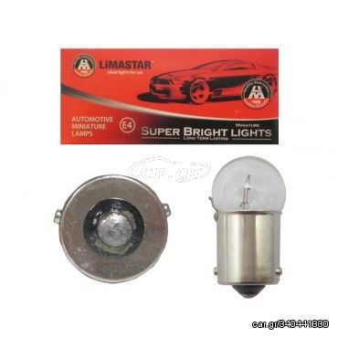 ΛΑΜΠΕΣ 12V LIMASTAR 10W37R BAU15S CLEAR ΤΥΠ.KYMCO - 321-08-14495