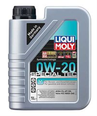LIQUI MOLY  SPECIAL TEC V 0W-20 1L  20631 Λεπτόρρευστο λιπαντικό κινητήρων βασισμένο σε τεχνολογία σύνθεσης. Ο συνδυασμός μη συμβατικών βασικών λιπαντικών και η σύγχρονη τεχνολογία πρόσθετων μειώνει τ