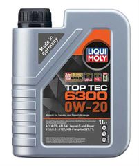 LIQUI MOLY 0W-20 TOP TEC 6300 1L 21216 Κορυφαίας ποιότητας λεπτόρρευστο λιπαντικό κινητήρων βασισμένο σε τεχνολογία σύνθεσης. Φροντίζει ακόμη και υπό ακραίες καταπονήσεις για τέλεια λίπανση, εξαιρετι