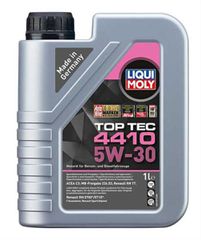 LIQUI MOLY 5W-30 TOP TEC 4410 1L 21402 Λεπτόρρευστο λιπαντικό κινητήρων υψηλών επιδόσεων βασισμένο σε τεχνολογία σύνθεσης. Αποτρέπει τα ενοχλητικά κατάλοιπα, φροντίζει για ασφαλή λίπανση, μέγιστη προ