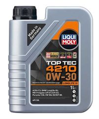 LIQUI MOLY 0W-30 TOP TEC 4210 1L 21604 Λεπτόρρευστο λιπαντικό κινητήρων υψηλής τεχνολογίας βασισμένο σε τεχνολογία σύνθεσης. Εξασφαλίζει μέγιστες επιδόσεις, χαμηλή κατανάλωση καυσίμου και βέλτιστη λί