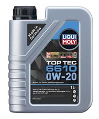 LIQUI MOLY 0W-20 TOP TEC 6610 1L 21660 Κορυφαίας ποιότητας λεπτόρρευστο λιπαντικό κινητήρων βασισμένο σε τεχνολογία σύνθεσης. Φροντίζει ακόμη και υπό ακραίες καταπονήσεις για τέλεια λίπανση, εξαιρετι