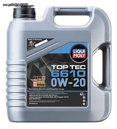 LIQUI MOLY 0W-20 TOP TEC 6610 4L  21661