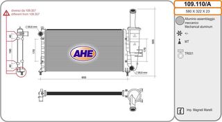 ΨΥΓΕΙΟ 1,2CC(58x31,6)ΧΩΡ.AC ΤΥΠ. MARELLI  109110A 46745043 46745049 46788046 46745043 46745049 46788046