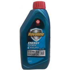 5W-30 TEXACO HAVOLINE ENERGY 1L   Ενα αποδεδειγμένα αποδοτικό συνθετικό λάδι κινητήρα.

ACEA A5 B5
API SL, CF