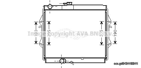 ΨΥΓΕΙΟ ΝΕΡΟΥ 2,4D(45x52,5x3,5)(ΕΝΙΣΧΥ RADIATOR 2,4cc D(45x52,5x3,5) TO2492 164005B600