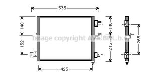 ΨΥΓΕΙΟ Α C 1.0i-1.1i 12V (39.5x34.2) CONDENSER 1.0i-1.1i 12V (39.5x34.2) HY5062 9760602000 9760602200 S9760602200