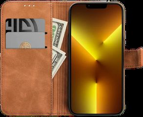 Smart Velvet case for iPhone 14 Pro Brown-thumb-2