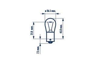 ΛΑΜΠΕΣ ΚΑΡΥΔΑΚΙΑ MONOΠ.12V 21W NARVA - 17635