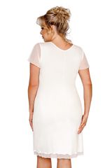 Νυχτικό Ivana Ecru Plus Size-thumb-1