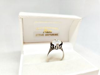 Vintage Ασημένιο 925 μονόπετρο δαχτυλίδι με μεγάλη ζιργκόν Α9516 ΤΙΜΗ 35 ΕΥΡΩ