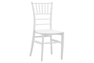 Καρέκλα catering "TIFFANY" από PP σε λευκό χρώμα 40x45x90