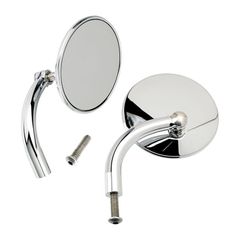 Biltwell Σετ Καθρέπτες Μοτοσυκλέτας για Harley Davidson | Utility mirror set, round perch mount chrome