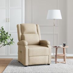 Πολυθρόνα Μασάζ Κρεμ Υφασμάτινη 348446