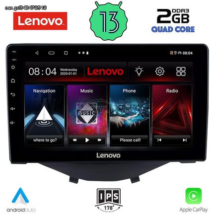 LENOVO LVD 4715_CPA CLIMA (9inc) MULTIMEDIA TABLET OEM CITROEN C1-PEUGEOT 108-TOYOTA AYGO mod. 2014>