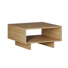 119-001188 Τραπέζι σαλονιού Hola pakoworld μελαμίνης oak 60x60x32εκ Particle Board - 18mm High quality coated with melamine OAK, 1 Τεμάχιο